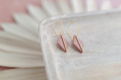 Clay Earrings | Desert Diamond Hoops | Desert Collection