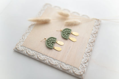 Clay earring | sage cowgirl dangles | Southwest Collection
