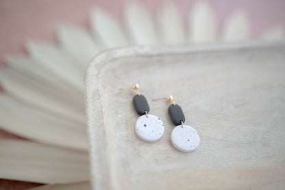 Clay Earrings | Simple Granite Dangles | Desert Collection