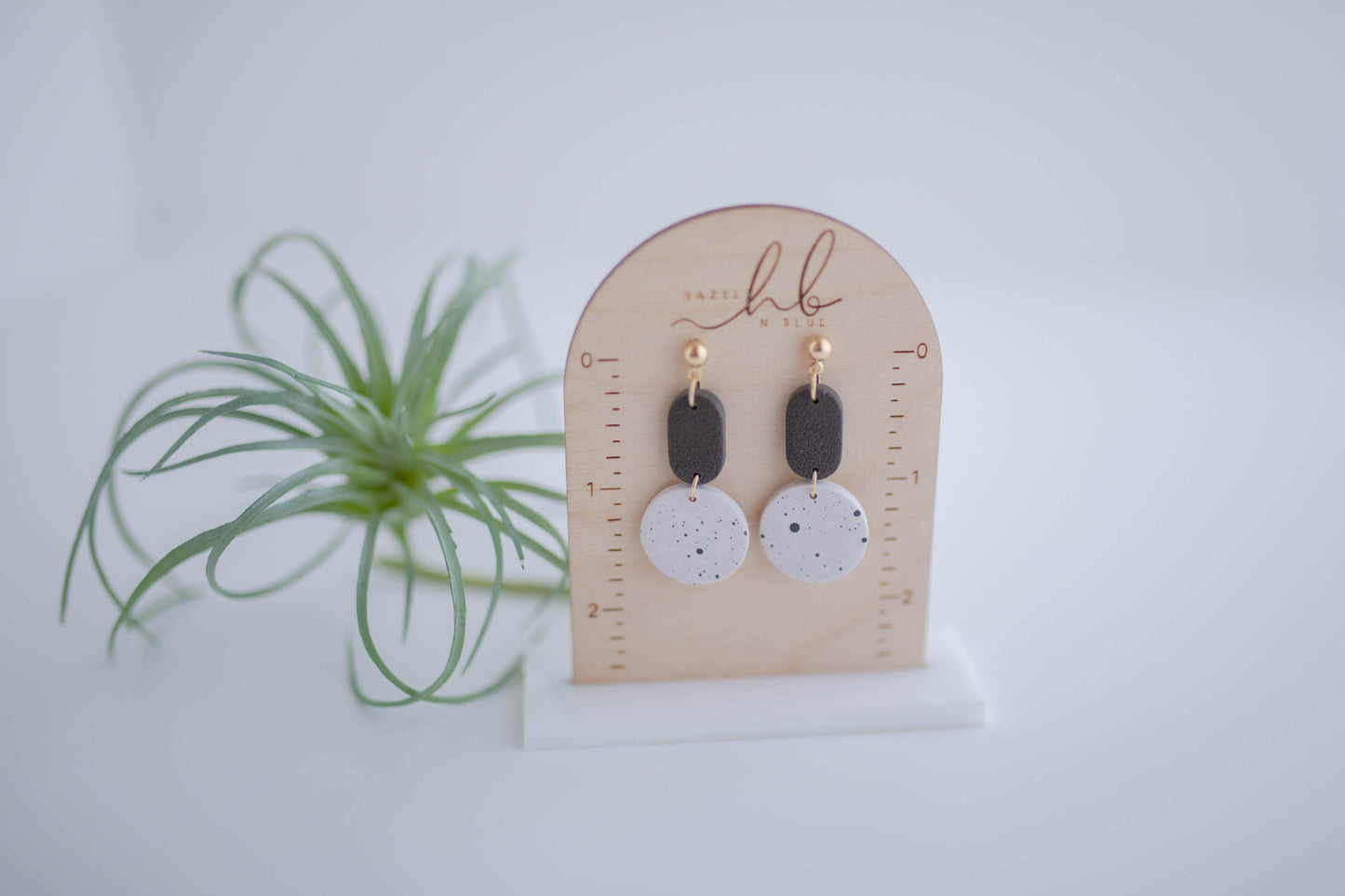 Clay Earrings | Simple Granite Dangles | Desert Collection