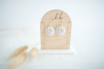 Clay Earrings | Dahlia Mini Hoops