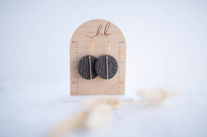 Clay Earrings | Western Simple Circle Hoops | Cozy Cowgirl Collection