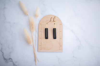 Clay Earrings | Game Day Simple Rectangle Hoops | Civil War Collection
