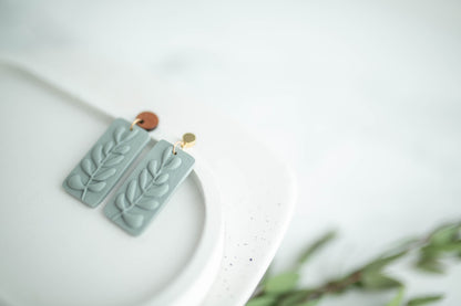 Clay Earrings | Fern Dangles | Earth+Sky Collection