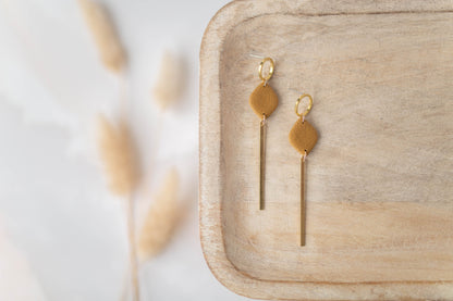 Clay Earrings | Simple Drop Dangles | All Things Fall Collection