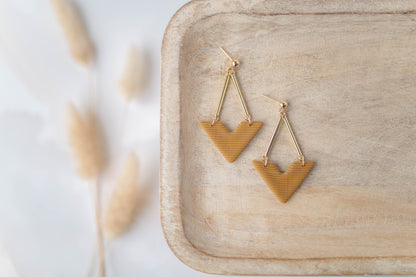 Clay Earrings | Vee Dangles | All Things Fall Collection