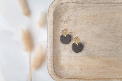 Clay Earrings | Mini Cut-Out Circle Dangles | All Things Fall Collection