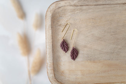 Clay Earrings | Leaf Dangles | All Things Fall Collection