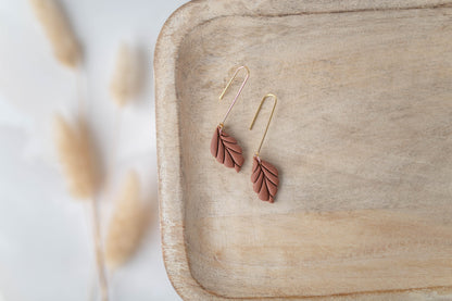 Clay Earrings | Leaf Dangles | All Things Fall Collection