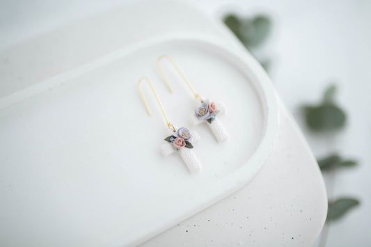 Clay Earrings | Spring Fling Cross Dangles | Spring Fling Collection