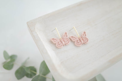 Clay earring | Butterfly Dangles | Garden Collection