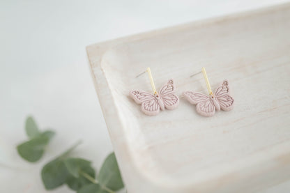 Clay earring | Butterfly Dangles | Garden Collection