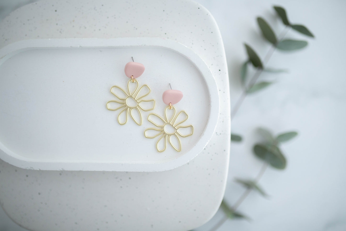 Clay Earrings | Groovy Spring Daisies| Spring Fling Collection