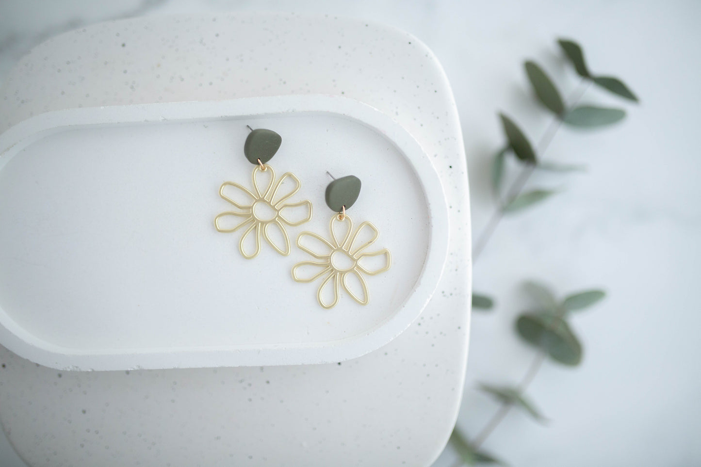 Clay Earrings | Groovy Spring Daisies| Spring Fling Collection