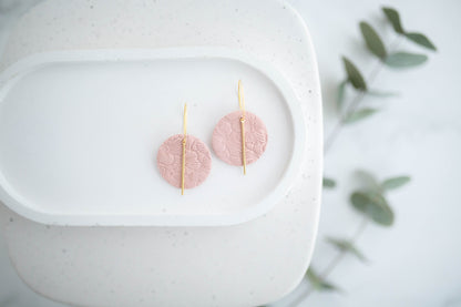 Clay Earrings | Simple Circle Hoops | Spring Fling Collection