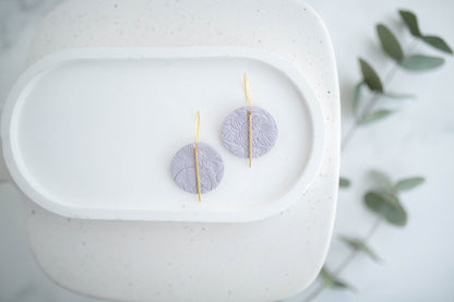 Clay Earrings | Simple Circle Hoops | Spring Fling Collection