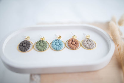 Clay Earrings | Mini Concho Dangles | Cozy Cowgirl Collection