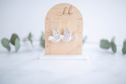 Clay Earrings | Spring Fling Bird Hoops | Spring Fling Collection