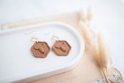 Clay Earrings | Stampede Dangles | Cozy Cowgirl Collection