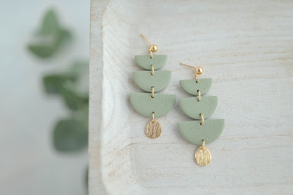 Clay earring | Tiered Dangles | Garden Collection