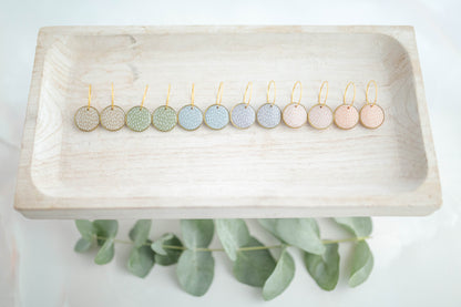 Clay earring | Polka Dot Mini Hoops | Garden Collection