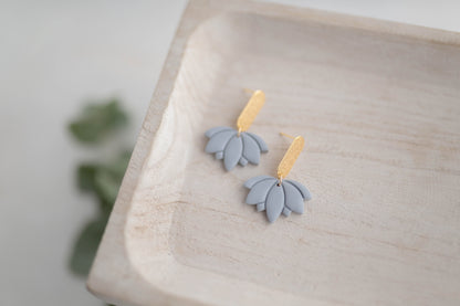 Clay earring | Lotus Drops | Garden Collection