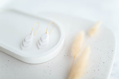 Clay Earrings | Stacked Hoops | Happy Collection