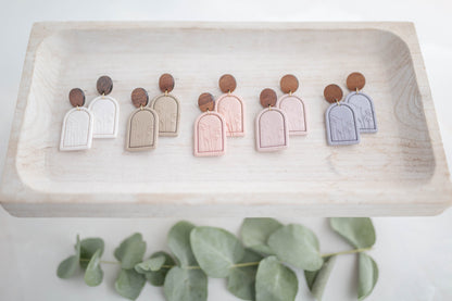 Clay earring | Poppy Garden Dangles | Garden Collection