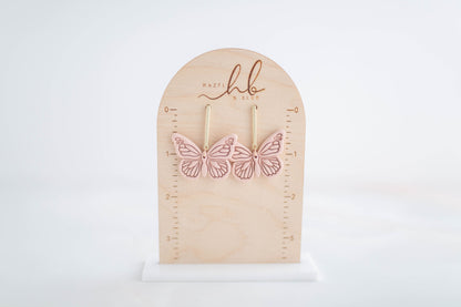 Clay earring | Butterfly Dangles | Garden Collection