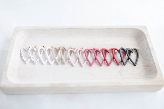 Clay Earrings | Heart Dangles | Lover Era Collection