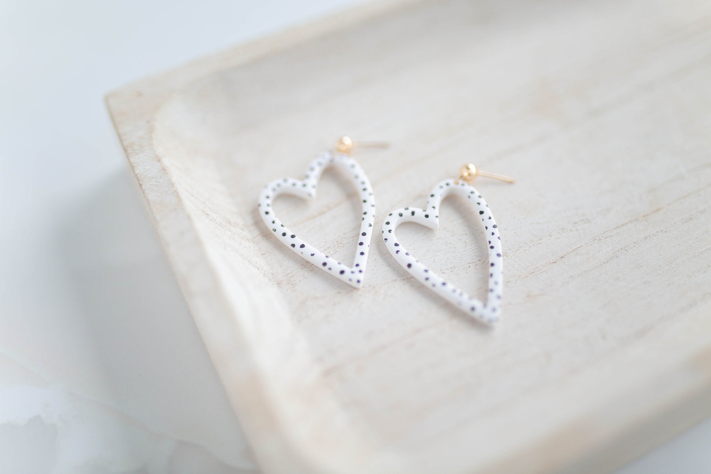 Clay Earrings | Heart Dangles | Lover Era Collection