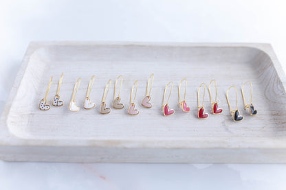 Clay Earrings | Mini Heart Drops | Lover Era Collection