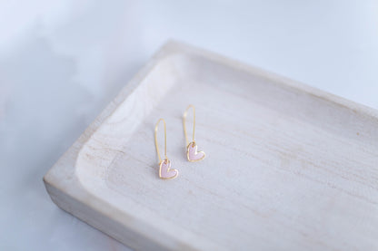 Clay Earrings | Mini Heart Drops | Lover Era Collection