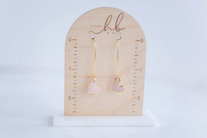 Clay Earrings | Mini Heart Drops | Lover Era Collection