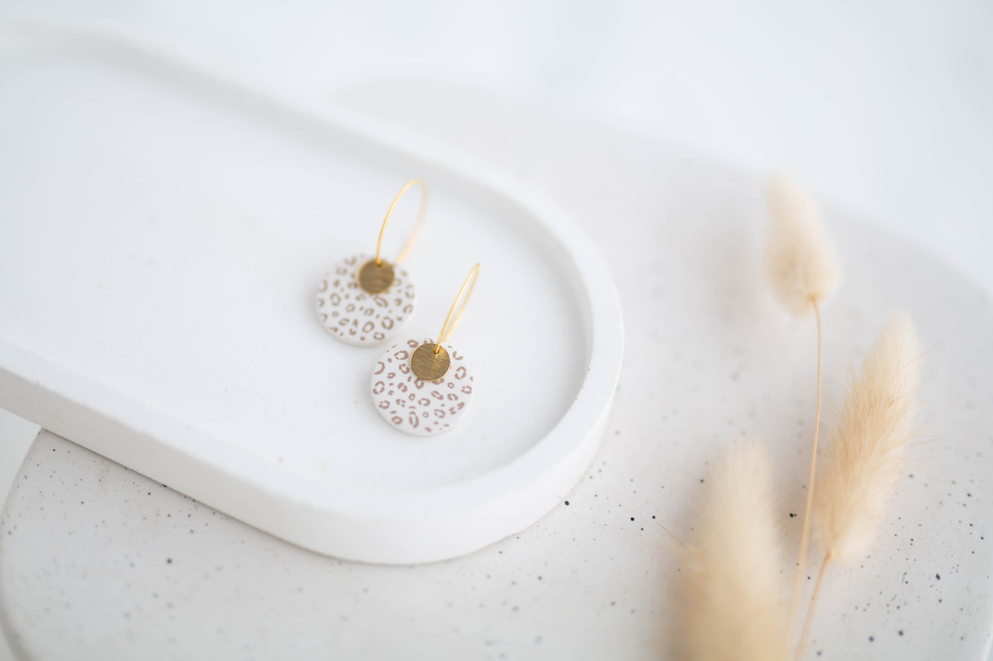 Clay Earrings | Circle Mini Hoops | Wild Love Collection