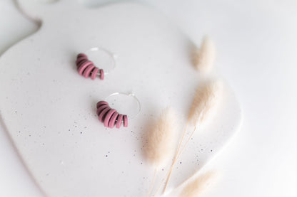 Clay earring | Clay Bead Hoops | Fall Collection