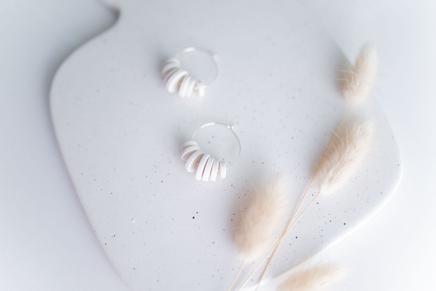 Clay earring | Clay Bead Hoops | Fall Collection