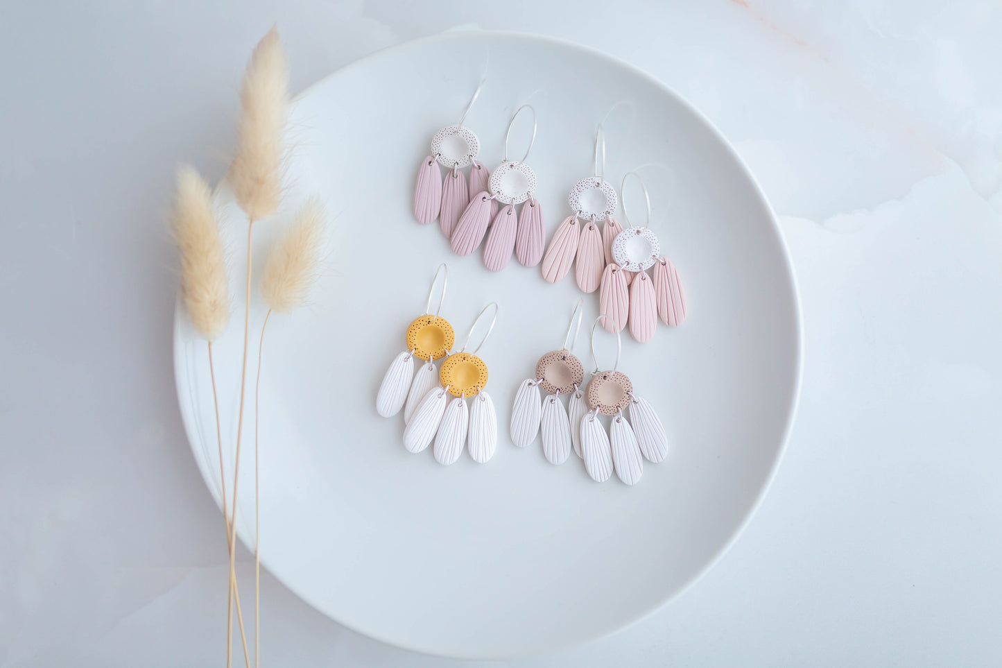 Clay earring | Daisy Hoops | Garden Collection