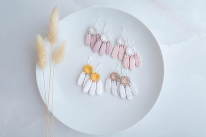 Clay earring | Daisy Hoops | Garden Collection