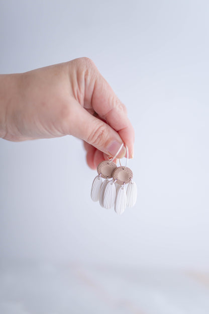 Clay earring | Daisy Hoops | Garden Collection