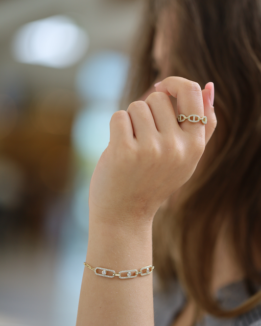 Sparkle Paperclip Bracelet