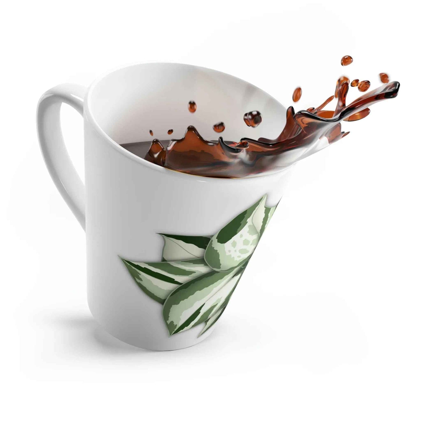 Manjula Pothos Illustrated Ceramic Mug 12 oz