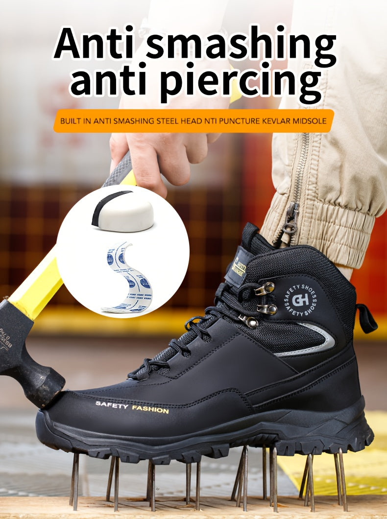 Heavy-Duty High-Quality Steel Toe Men's Work Boots