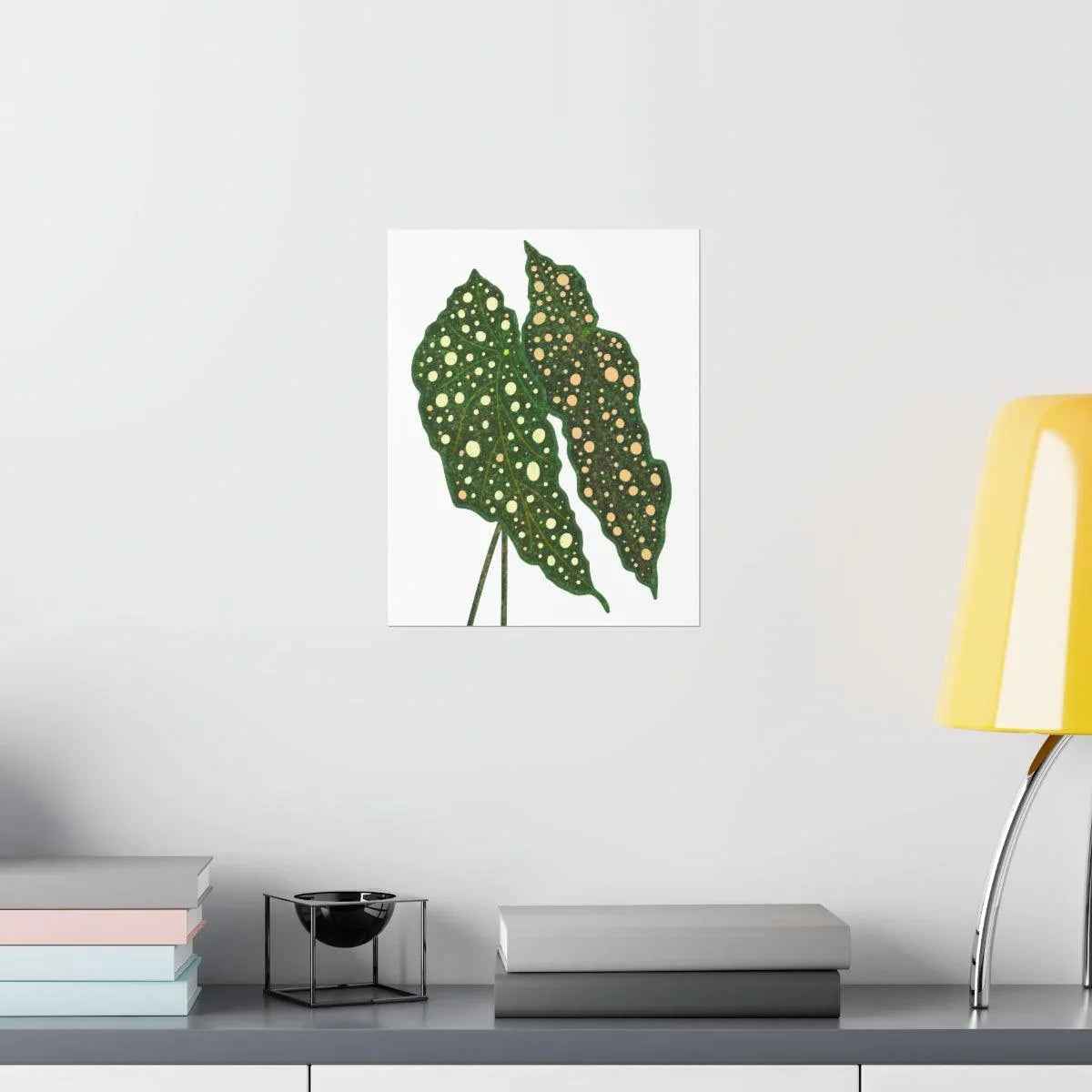 Begonia Maculata Botanical Print – Unframed Wall Art