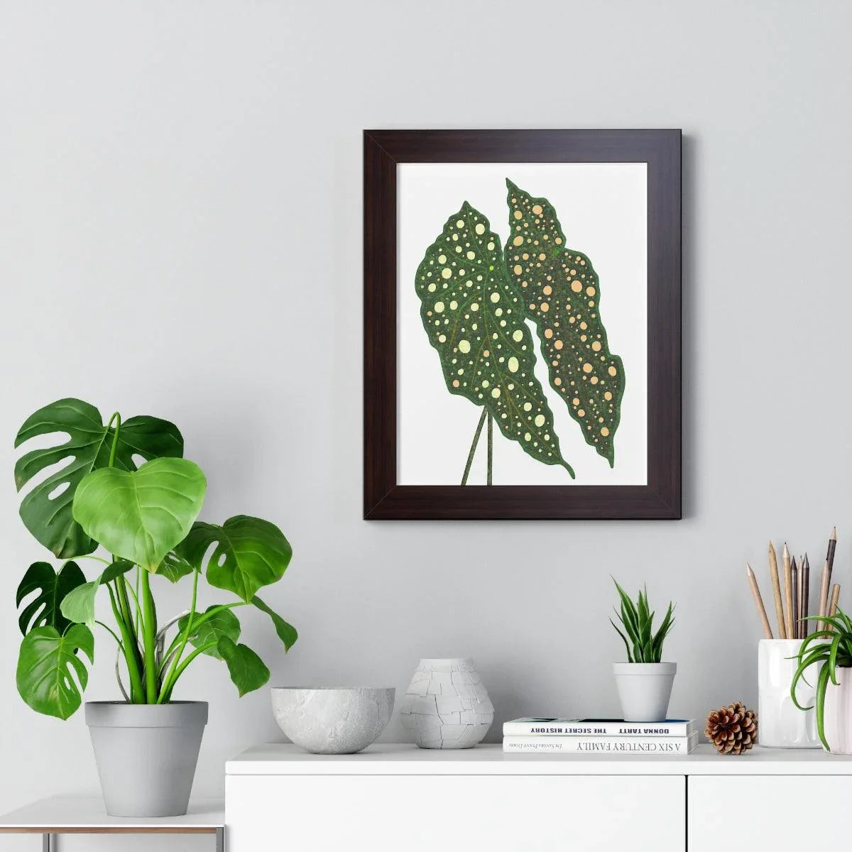 Begonia Maculata Framed Print – Botanical Wall Art