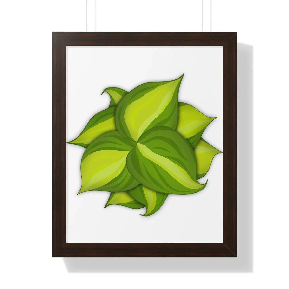Philodendron Brasil Framed Print – Botanical Wall Art
