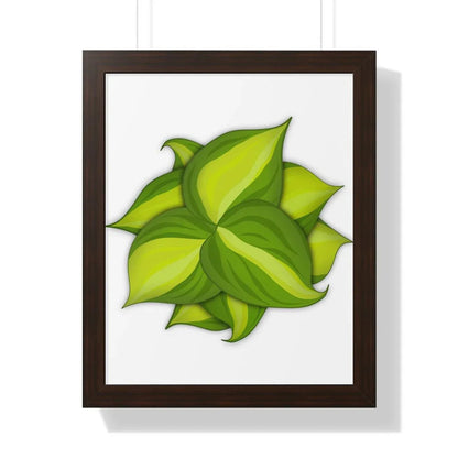 Philodendron Brasil Framed Print – Botanical Wall Art