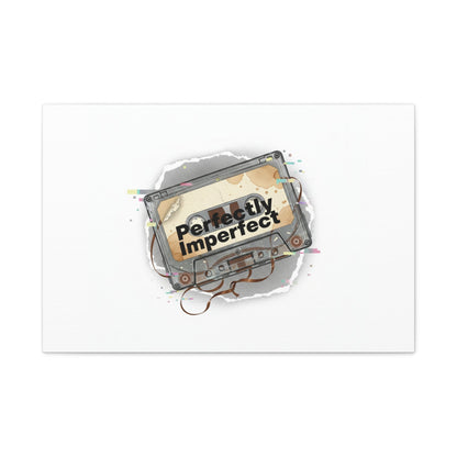Perfectly Imperfect Cassette, Canvas Print | Analog Error, glitch art static