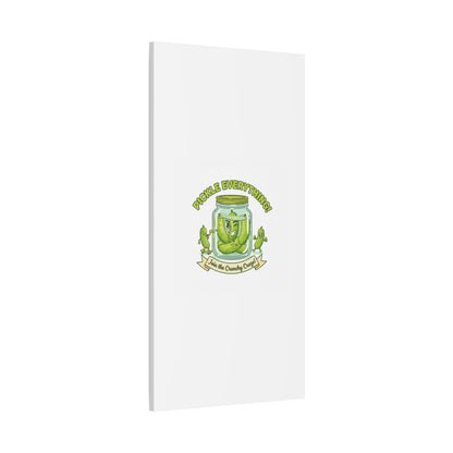 Pickle Everything! Matte Canvas | Brine Design, Pickle Lover Art