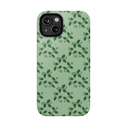 Pothos Pattern Phone Case – Dual Layer Protective Cover